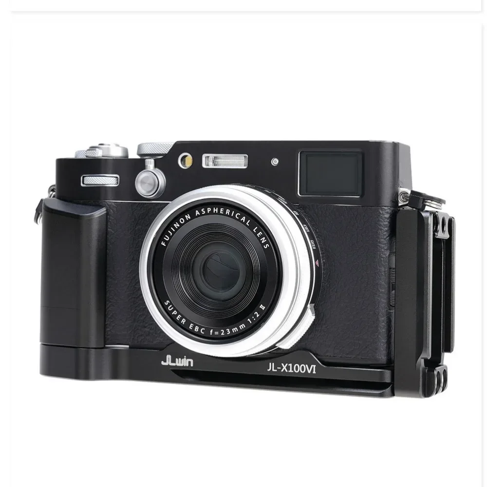 Metal Hand Grip L Bracket สําหรับ Fujifilm X100VI พร้อม Type Quick Release Plate แบตเตอรี่ช่องเปิด