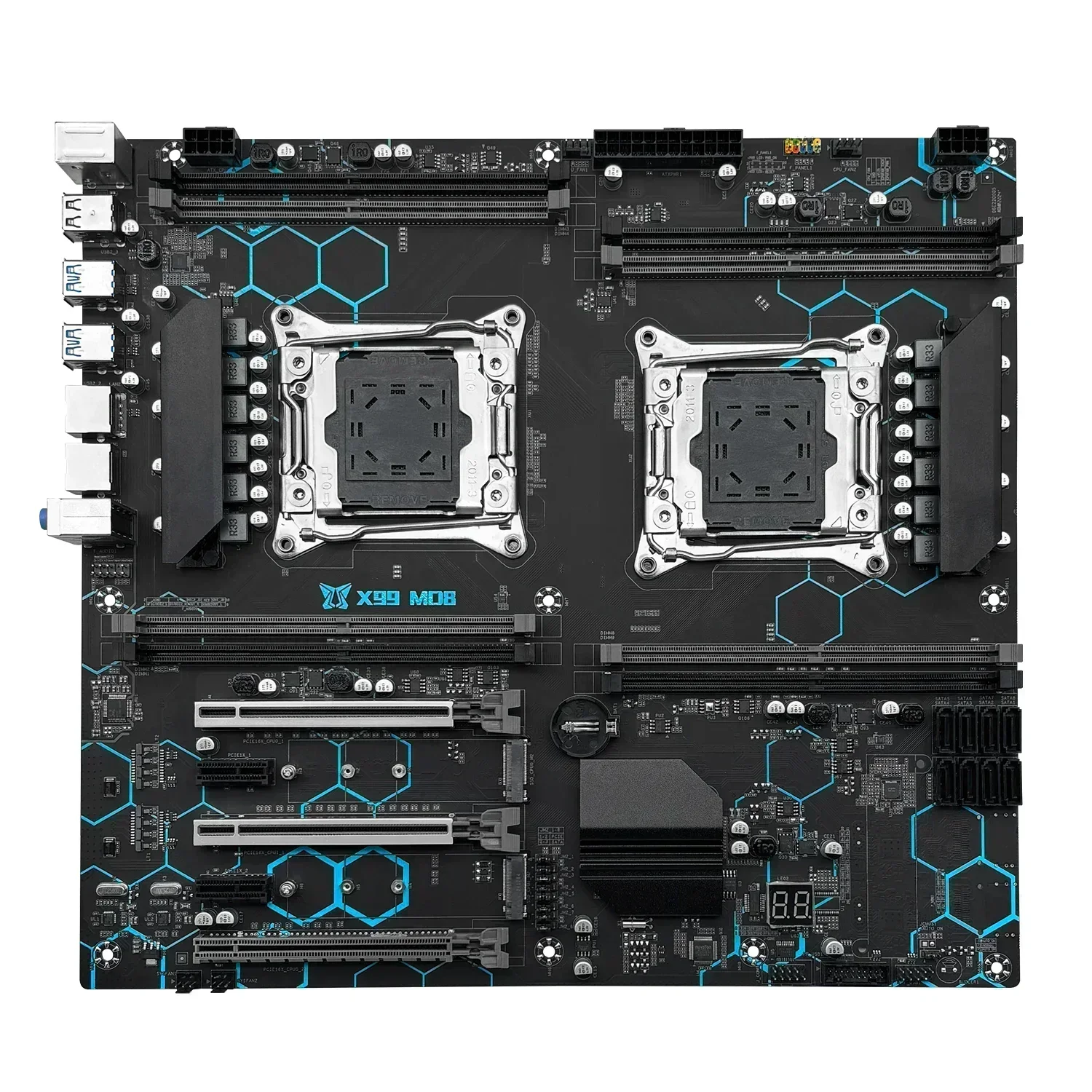 MACHINIST X99 Dual CPU Motherboard LGA 2011-3 Support Dual Xeon Processor SSD NVME M.2 Slot 8 DDR4 RAM MAX 256G USB3.0 X99 MD8