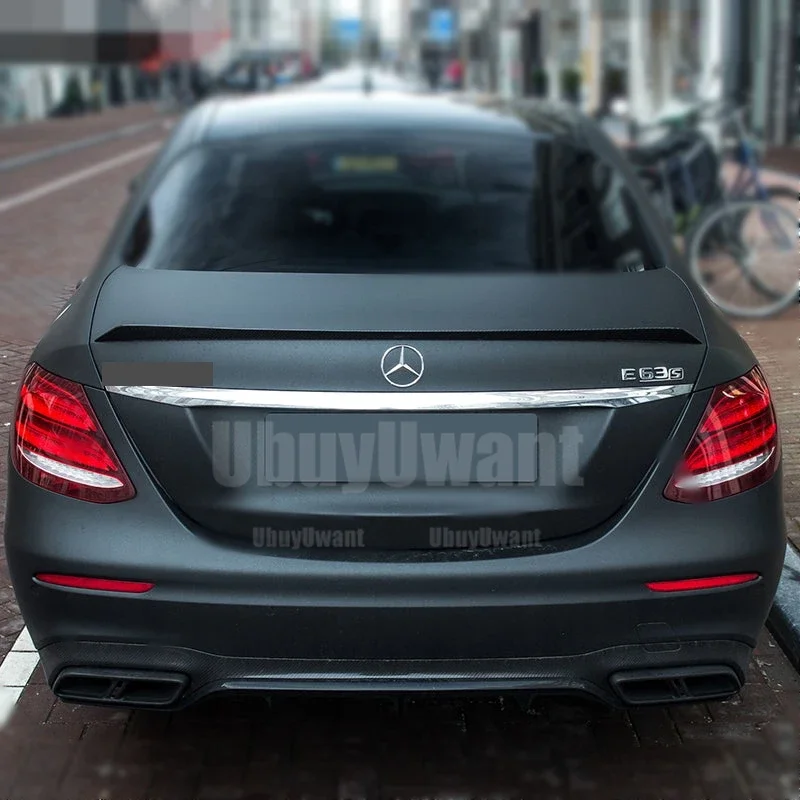 Für Mercedes-Benz E-Klasse W213 2016-2021 Spoiler E200 E300 E320 E63S ABS-Kunststoff Heckklappen-Spoiler Flügel Auto-Zubehör – Detail 2