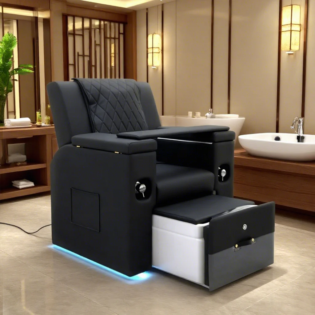 Deluxe Multifunctional Spa Pedicure Chair With  Adjustable Backrest For Eyelash Extension And Pedicure