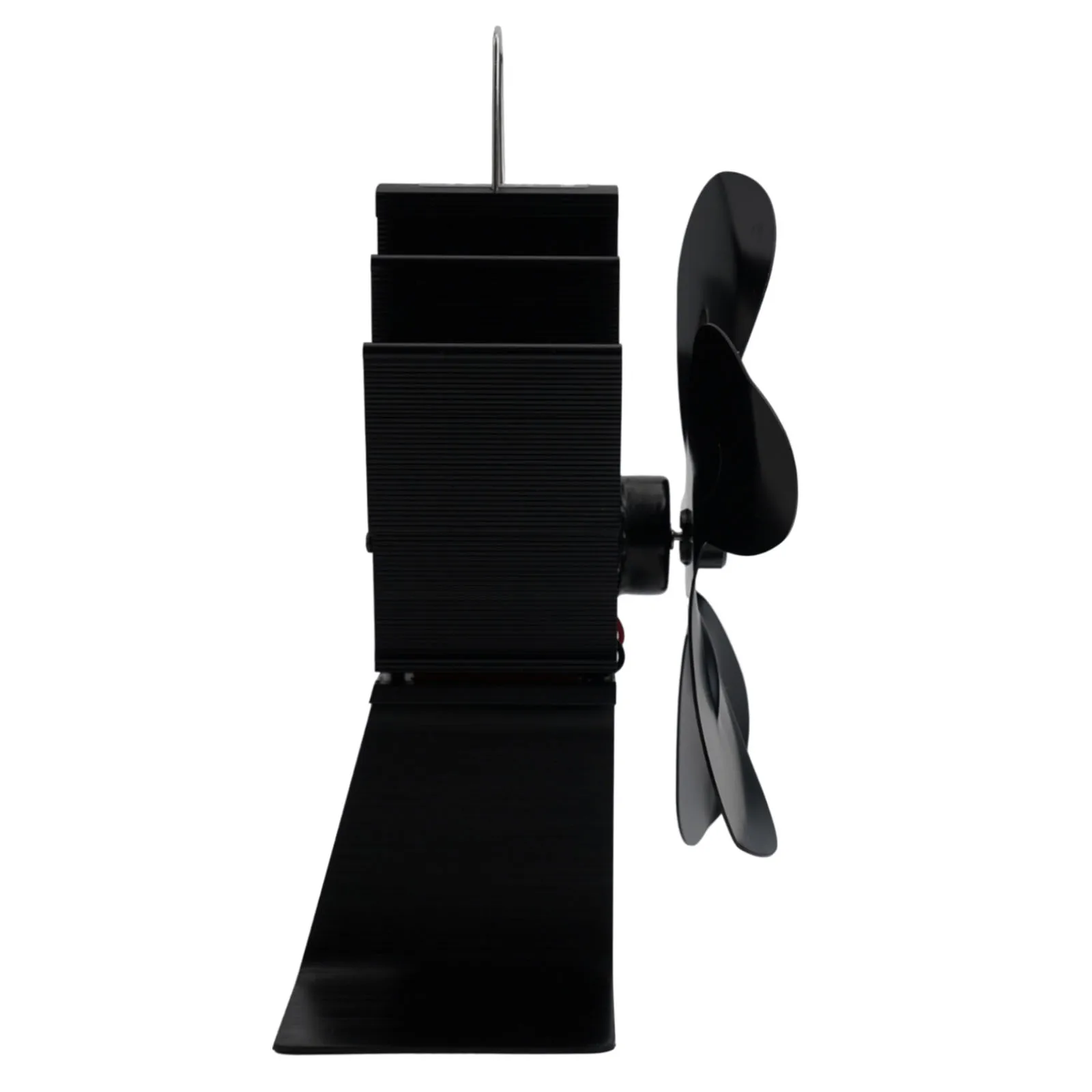 For Freestanding Stoves Silent Operation Fan 5 Blade Stove Fan Winter Warm Heat Distribution Color Black Thermal Energy Powered