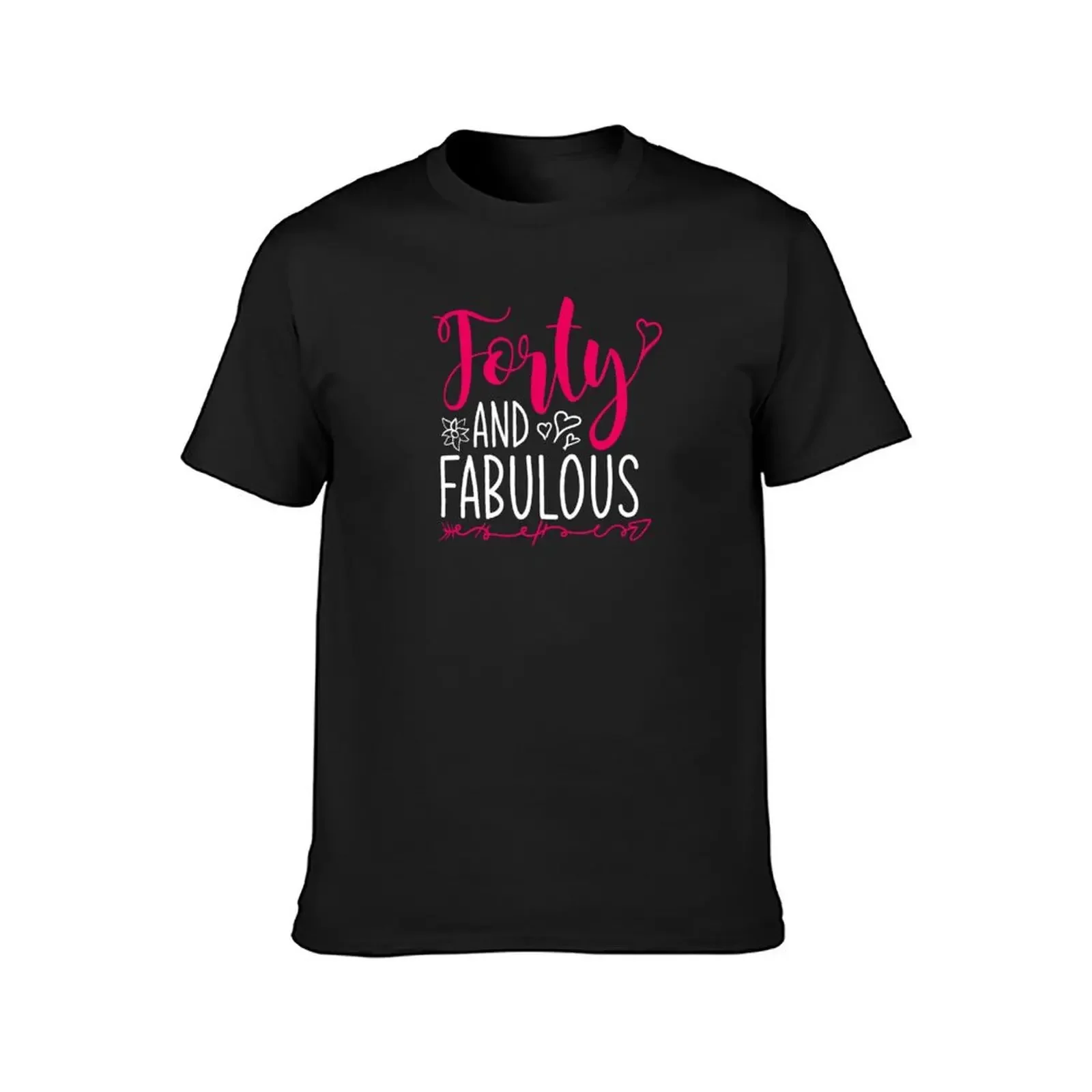 Forty and Fabulous T-Shirt heavyweights summer top sports fans man clothes mens clothes