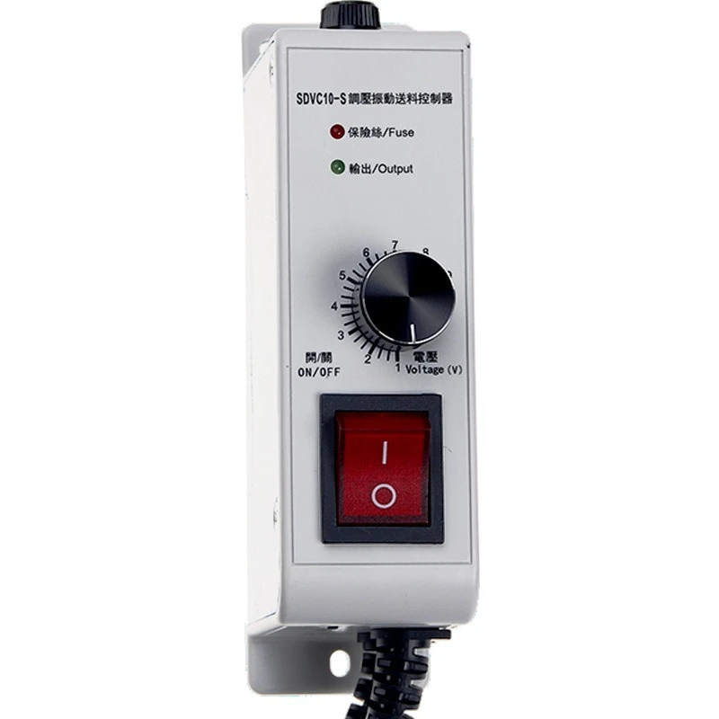 SDVC10S Vibratory Feeder Controller Adjustable Voltage Vibratory Bowl Speed Regulator Vibration Plate Governor for Linear Feeder