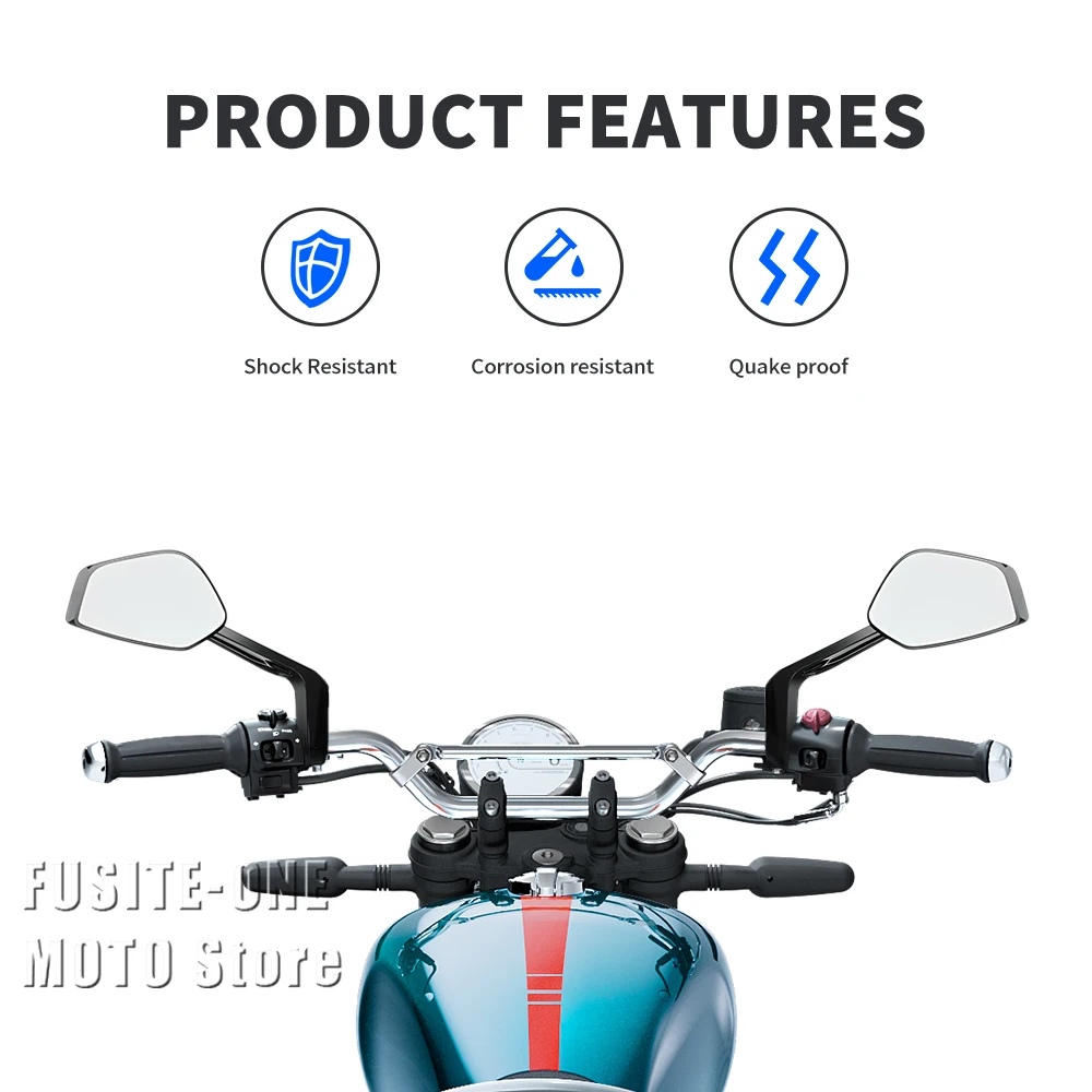 For Bear 650 Bear650 2024 2025 Adventure Motorcycle Accessories Side Rear View Mirror