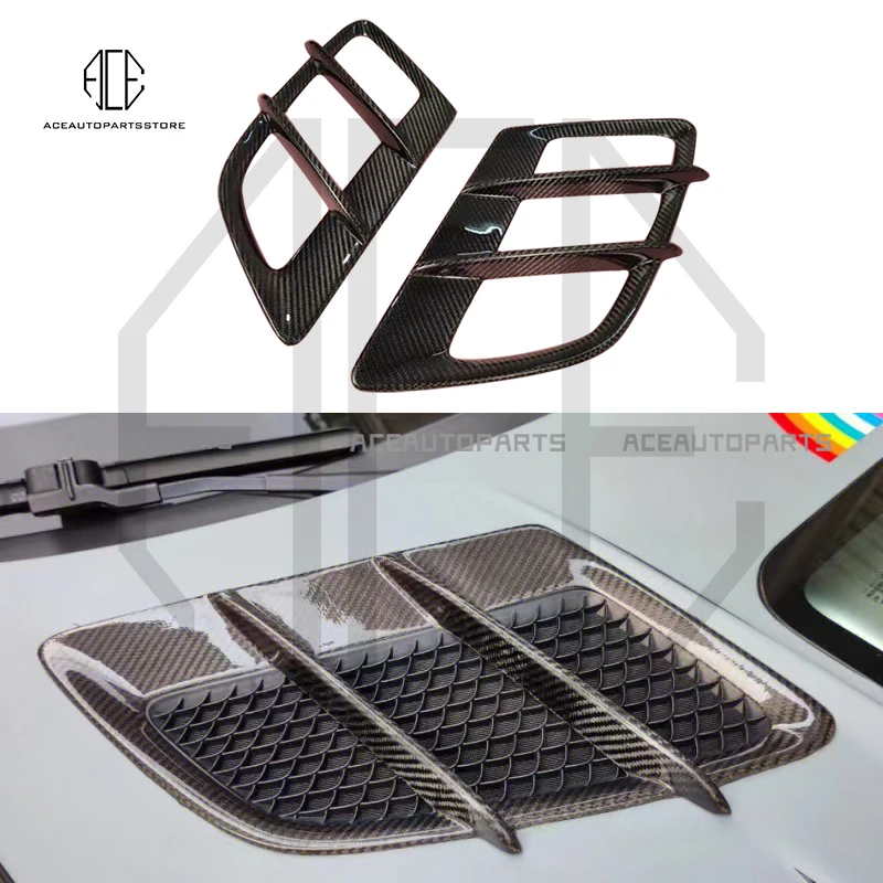 

For Mercedes Benz AMG GT front engine hood vents for AMG GTS carbon fiber vent covers