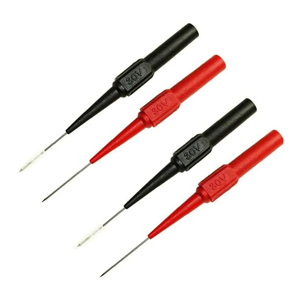 10pcs Non-destructive Multimeter Test Probes Sensitive Insulation Piercing Needle Pin Accurate Measuring Device for Banana Plug