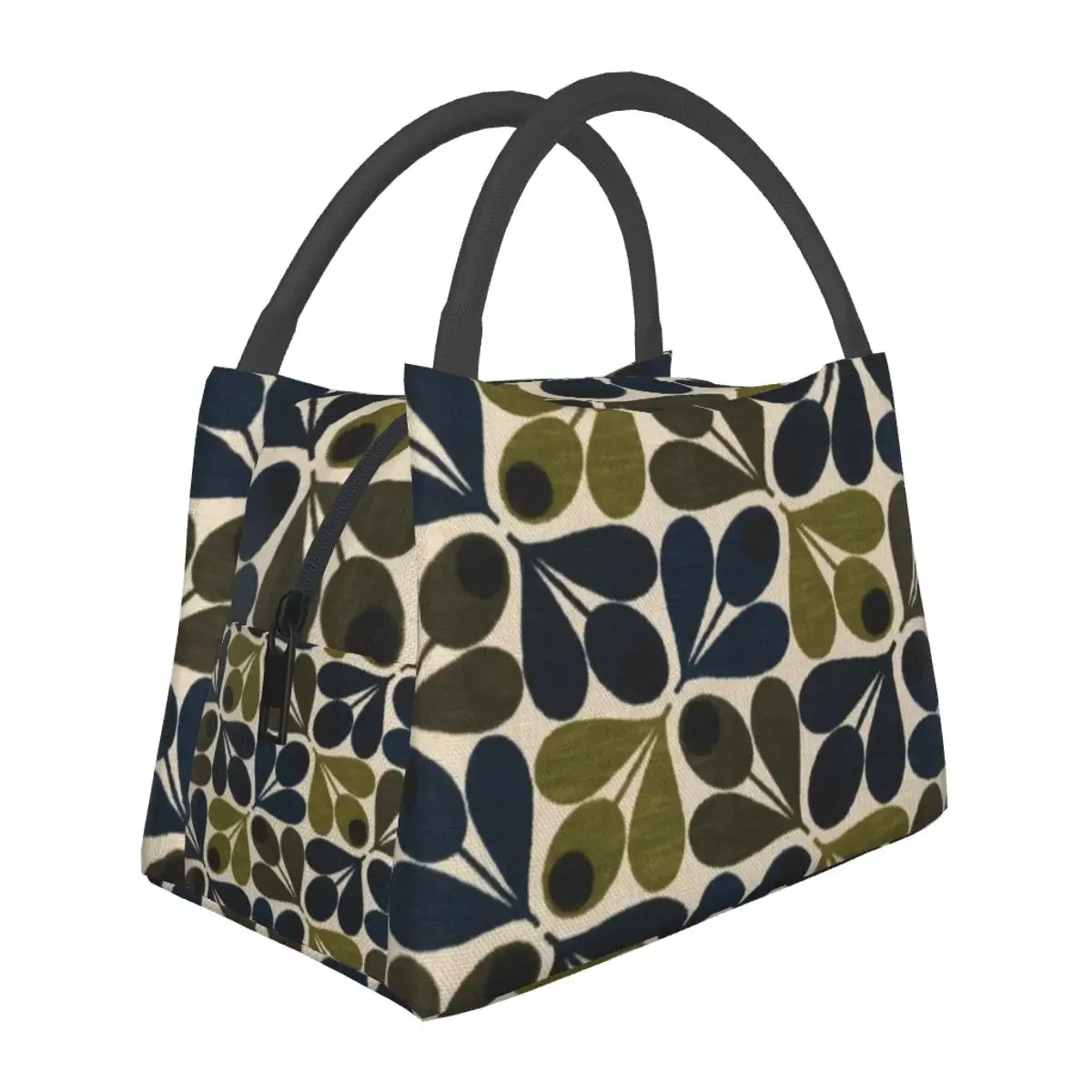 Abstract Acorn Orla Kiely Design Lunch Bags Insulated Bento Box Lunch Tote Picnic Bags Cooler Thermal Bag for Woman Kids School