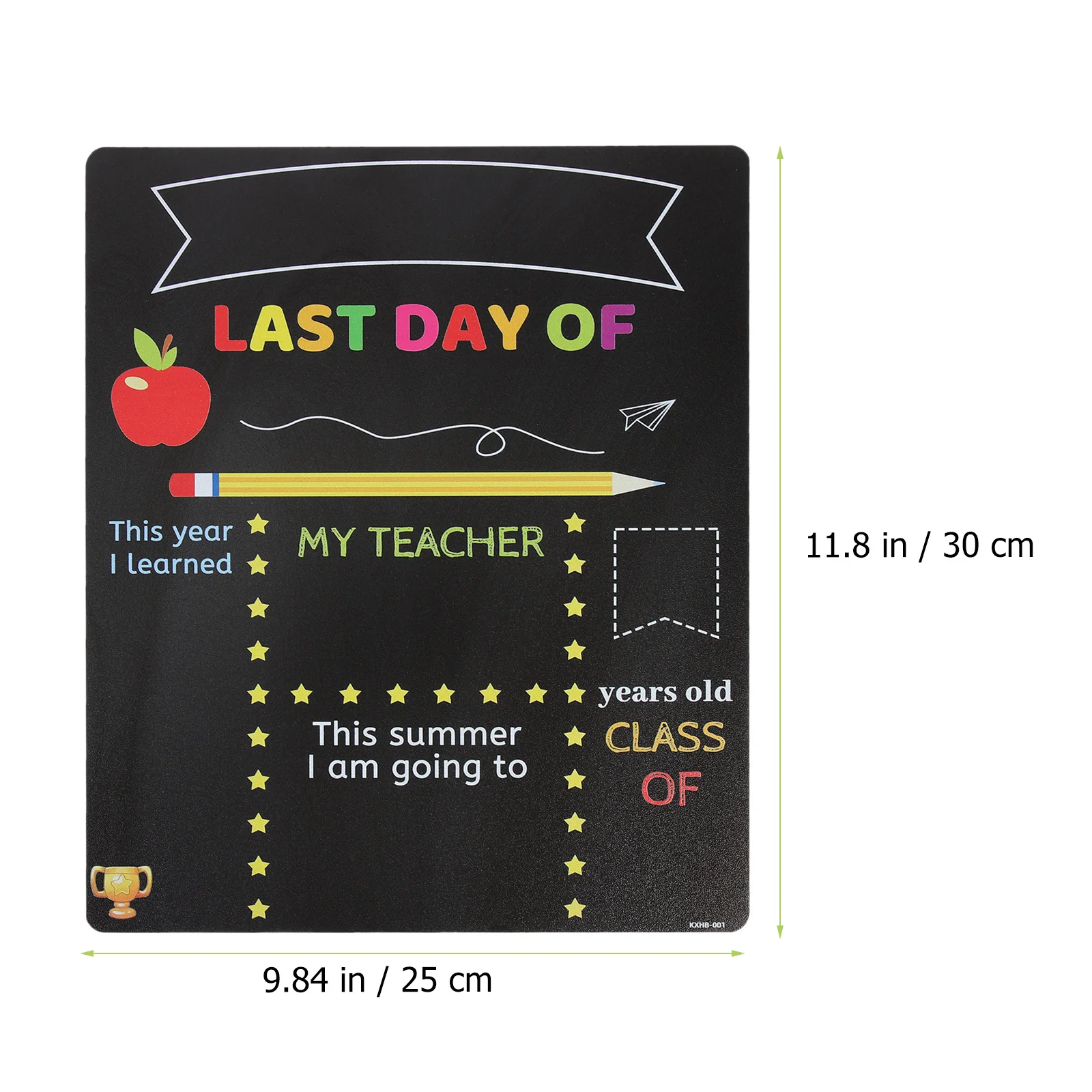 

Double-Sided Student Chalkboard Safe Multi-Function School Board Erasable Supply Back to School Season