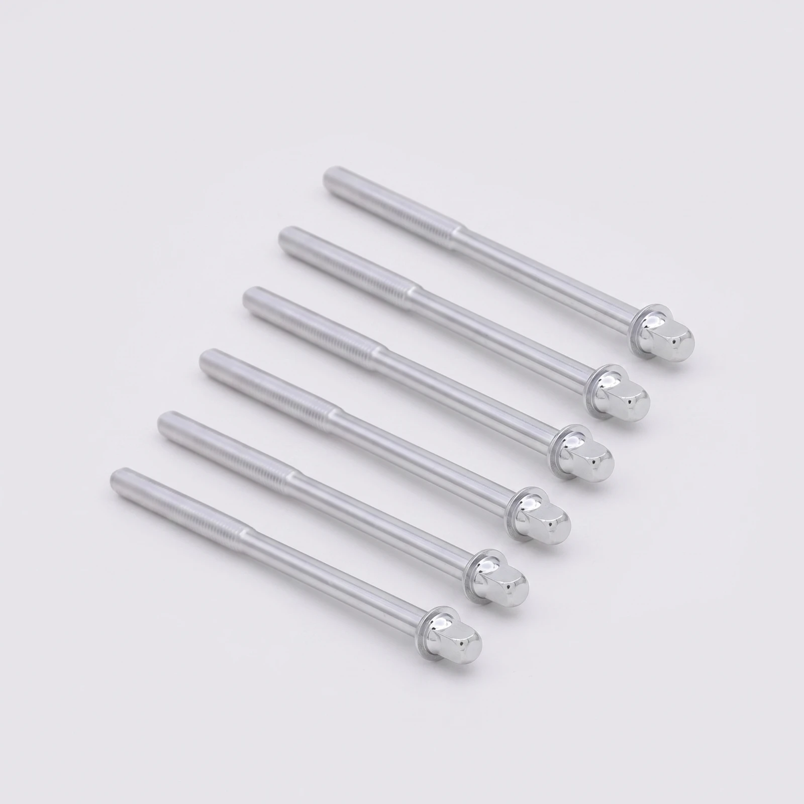 6 Pieces Drum Tension Rod Threaded Drum Tension Rods Screw Rod Replacement Hardware Spare for Drummers
