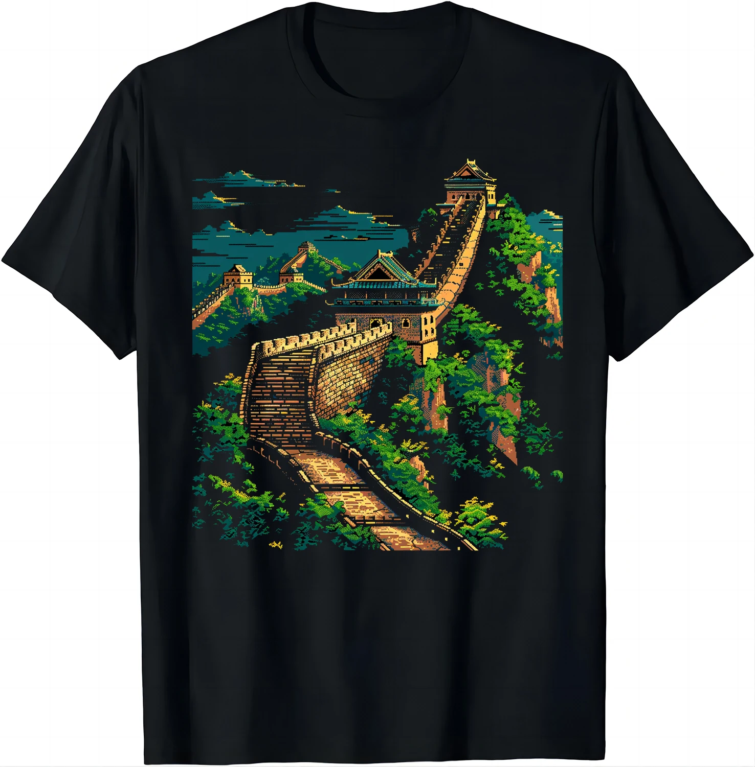 Adventurous Journey Tee Explore The Great Wall T Shirts China Travel Clothes Tops Graphic T Shirts Camisas Streetwear