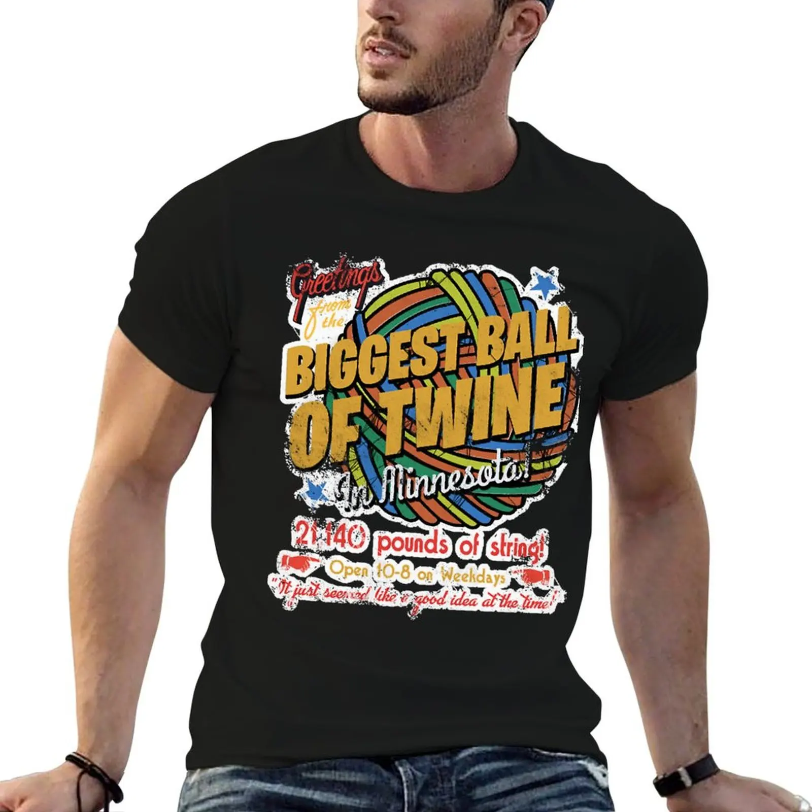 The Biggest Ball of Twine in Minnesota T-Shirt Urban Style Print T-Shirt