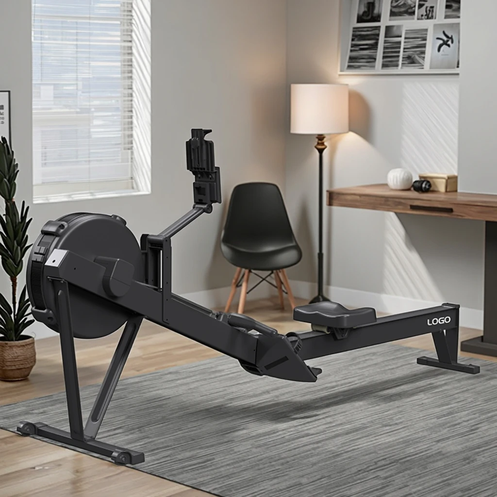 OEM Available Air Resistance Rowing Machine, 8/16 Levels, ABS-Aluminum Frame, Digital  for Gym Use