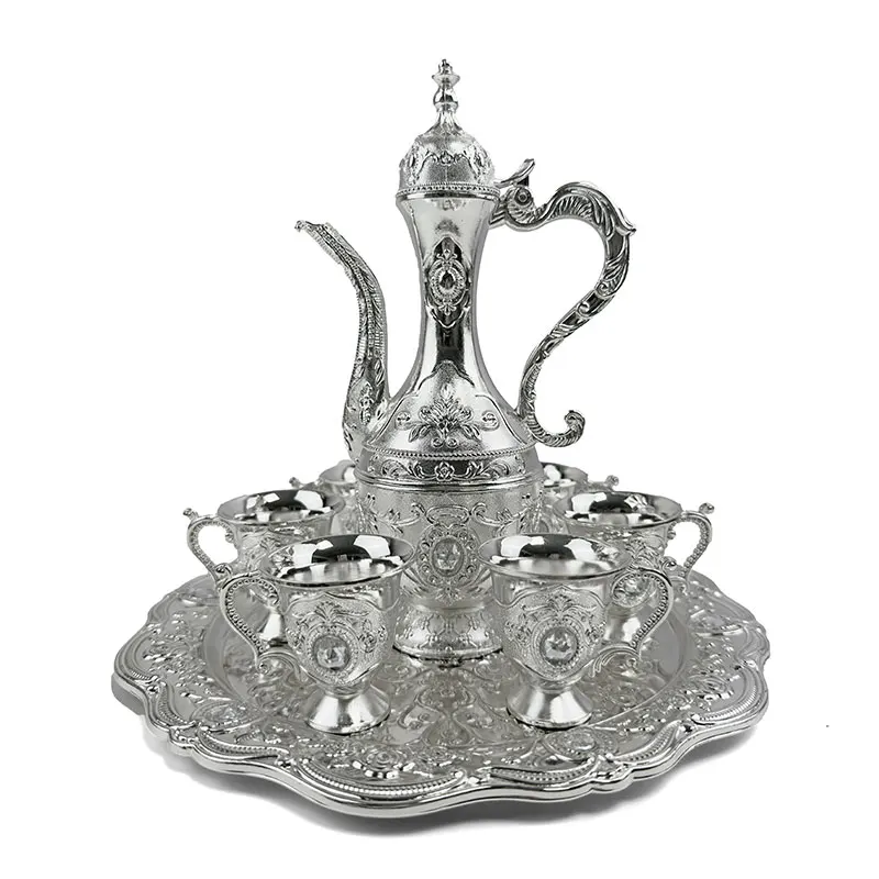 999 silver white wine set glass wine pot home European sterling silver tea set wine divider gift