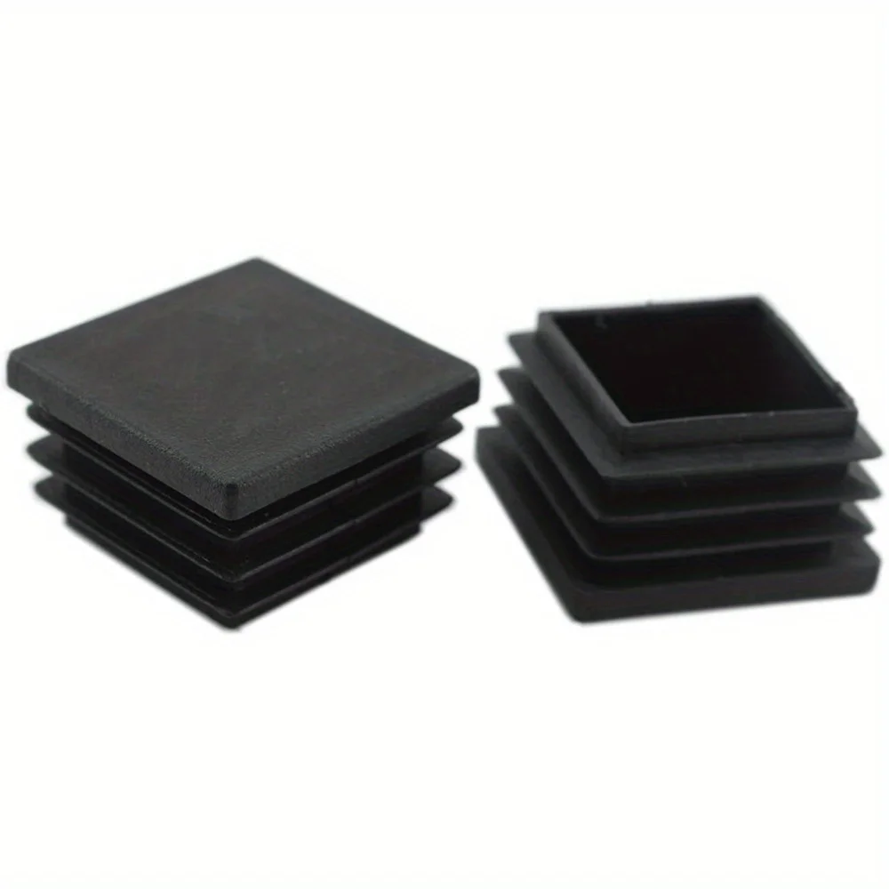 50MM square tube end cap plastic plug, black plug square plug Furniture tables and chairs plastic square steel tube cover endcap