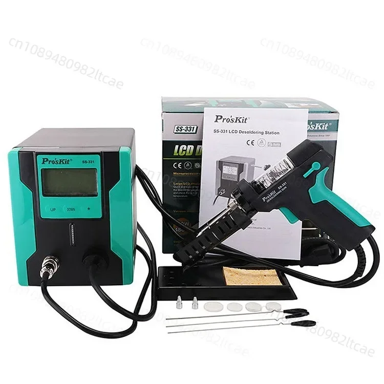 Desoldering Station ProsKit SS-331H LCD Digital Electric Soldering Suction Pump High Power Strong Auto Sleep Vacuum Solder Gun