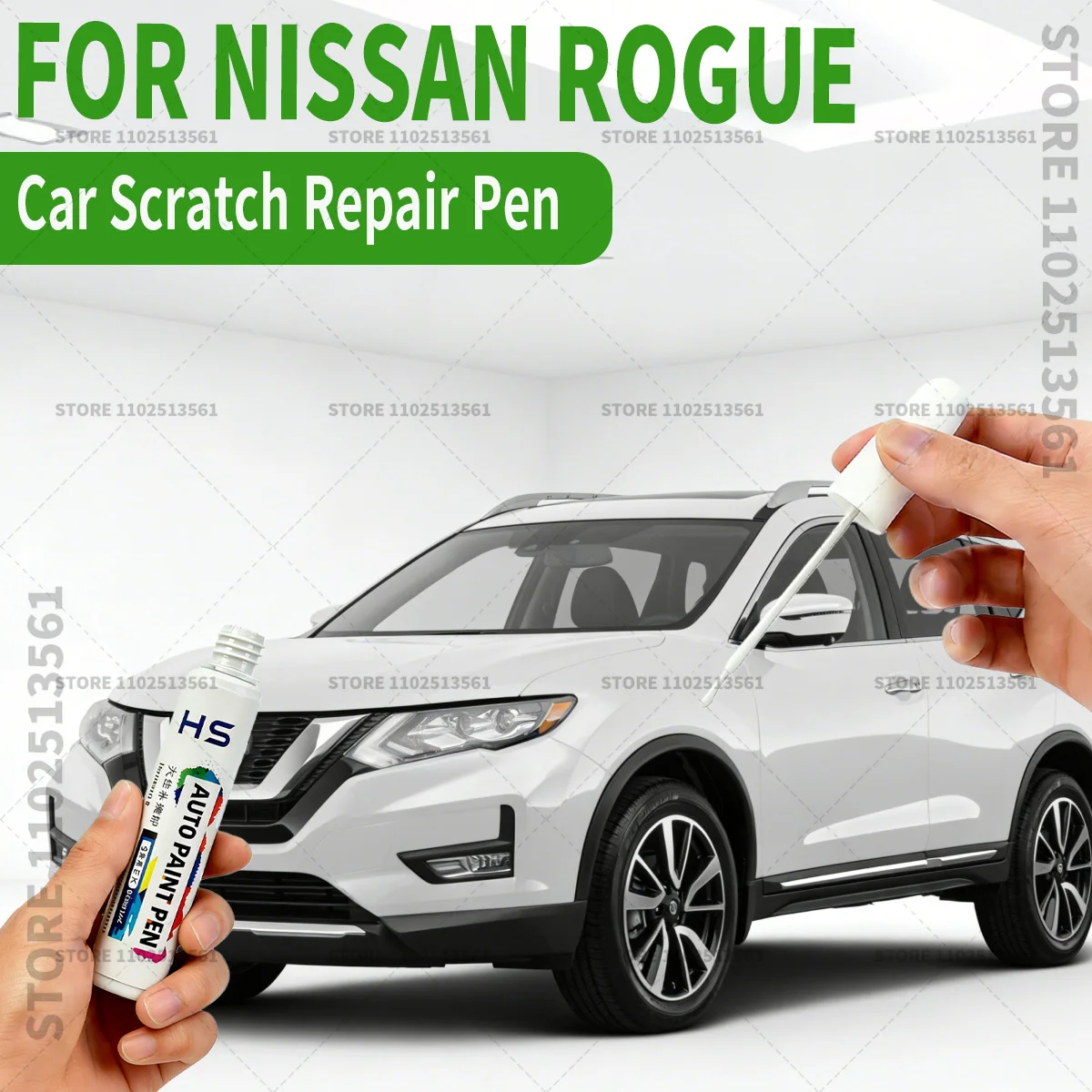 For Nissan Rogue Car Paint Repair Pen Touch Up Scratch Remover DIY Auto Accessories Gun Metallic Super Black Pearl White Gray