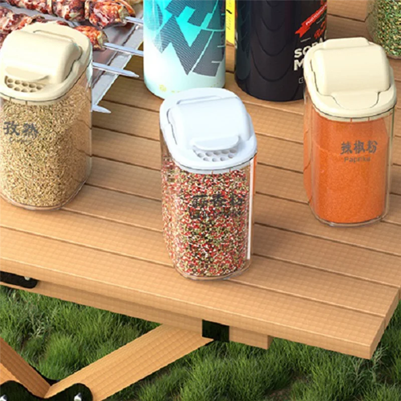 【Rushed】Wall-Mounted Kitchen Seasoning Jar Outdoor Portable Barbecue Spice Bottle Salt And Pepper Seasoning Bottle