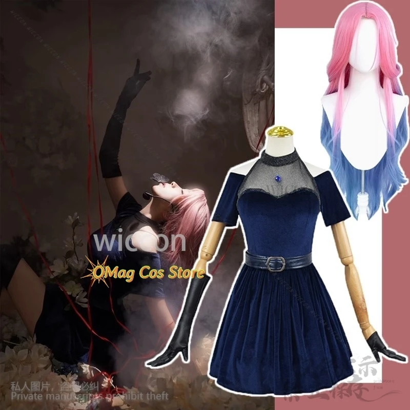 Anime Alien Stage Cosplay Mizi Kostuum Fluwelen Avondjurk IDOL Prestaties Pak Voor Meisjes Vrouw Cos Pruiken Aangepaste Lolita