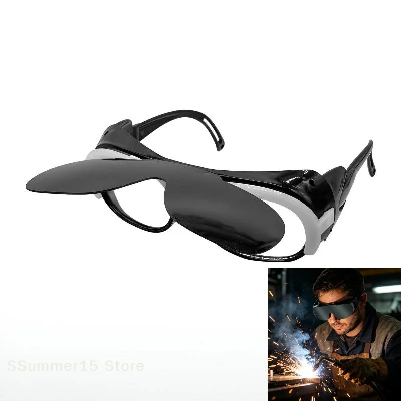 【R】Argon Arc Welding Safety Glasses with Variable Shade, Welding Helmet Eye Protection for TIG Welding, Anti-UV IR Goggles