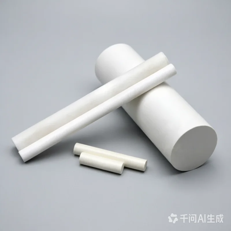 Custom Boron Nitride Ceramic Rod, High Temp 2000°C Heat Resistant Insulating BN Rod for Furnace & Semiconductor