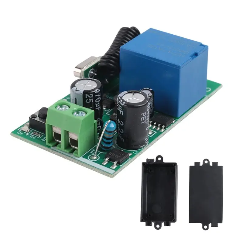 New Arrival Fashion Universal 433 Mhz AC 220V 1 Channel Remote Control Switch Mini Wireless Relay Receiver Module For 433 Mhz RF