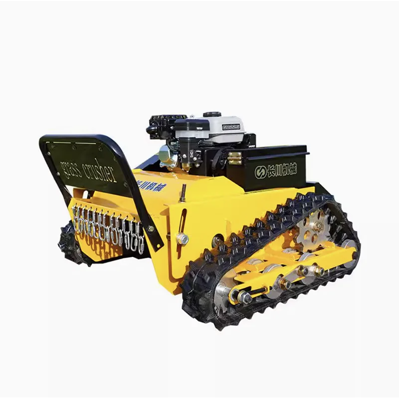 New Design Cheap Remote Control Wheeled Lawn Mower Flail Mower & Grass Cutter Machine a Farm Machine with Unique Robot Concept