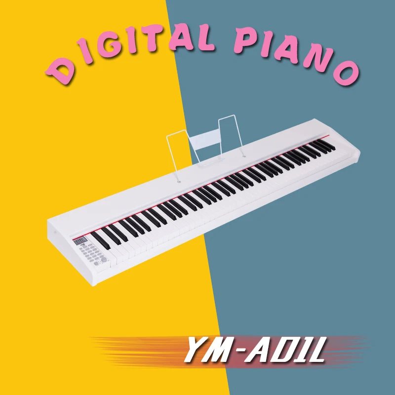 Hot Sale Portable Keyboard 88-Key Digital Piano Professional Electronic Piano 88 Keys Piano YM-A01L Intelligent Follow-up