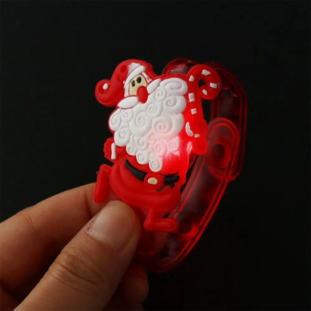 Christmas Decorations LED Christmas Clap Circle Christmas Plastic Christmas Pop Circles Cotton Cute LED Christmas Bracelet Party