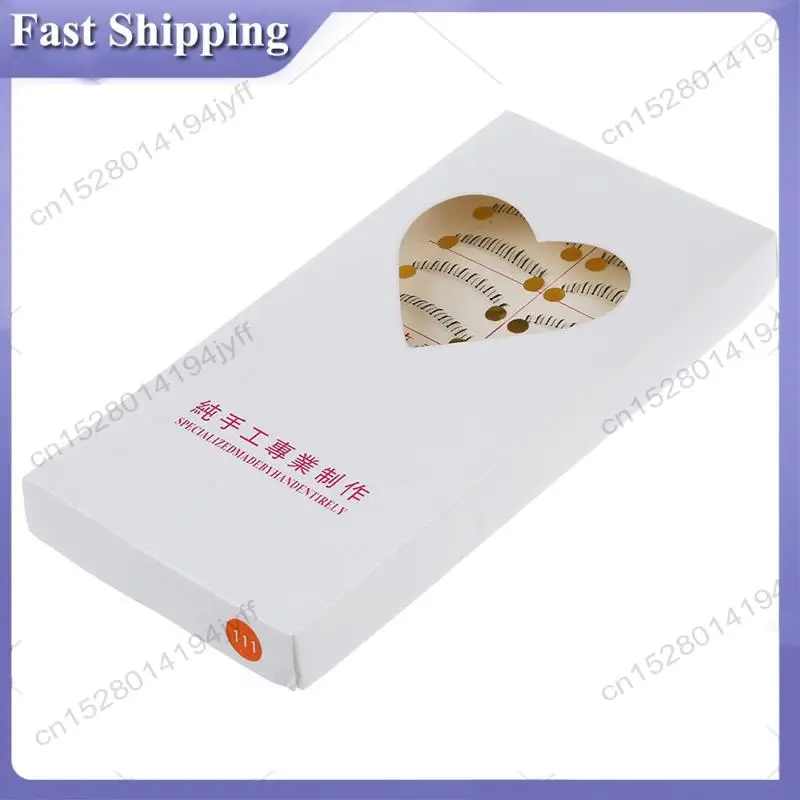 -ABDH 50 Pairs Makeup Natural Lower Bottom Black False Eyelashes Clear Band