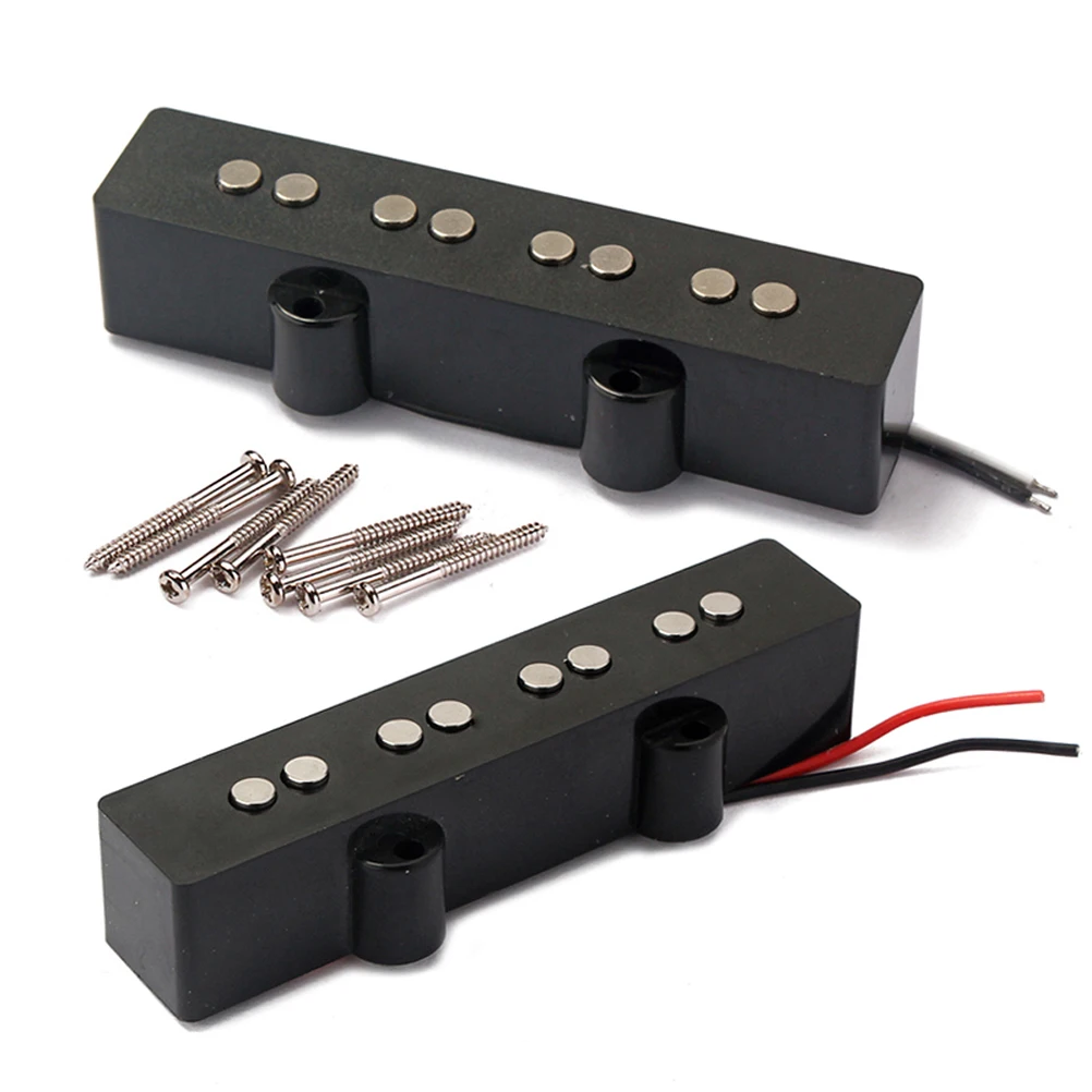 

4 String Electric Bass Pickups Bridge Neck Standard Size JB Open Style Guitar Parts Accessories