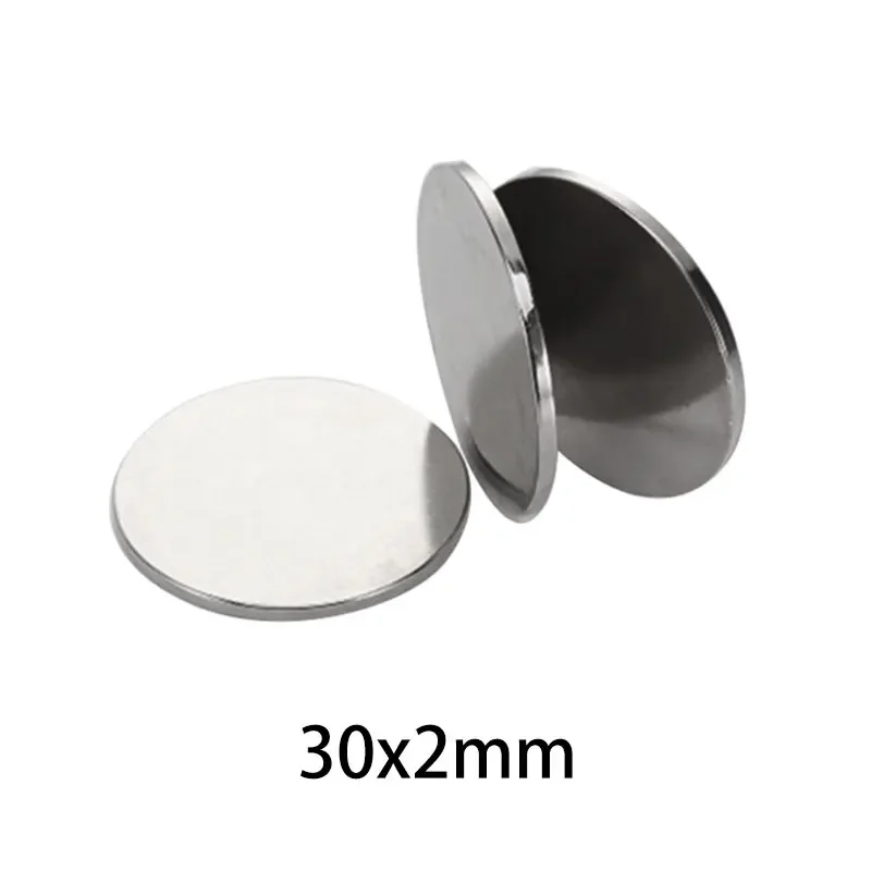 2/5/10/15/20/30PCS 30x2mmRound แม่เหล็ก 30x2 มม.แม่เหล็กที่มีประสิทธิภาพสําหรับตู้เย็น,DIY,อาคาร,วิทยาศาสตร์,หัตถกรรม,การศึกษา