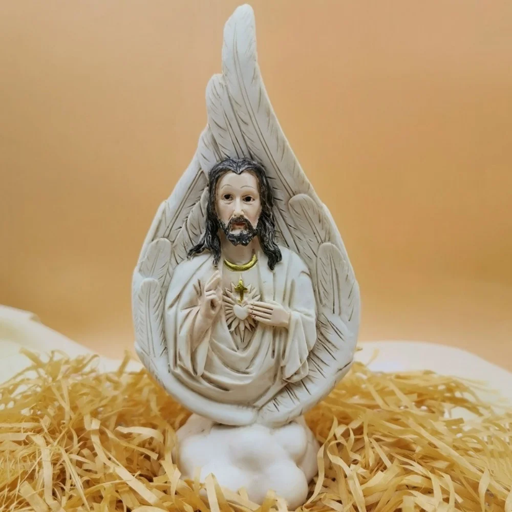 Religious Resin Decor Elaborate Christmas Decoration Figurine Jesus Birth Ornament Meaningful Holy Family Statue For Religious