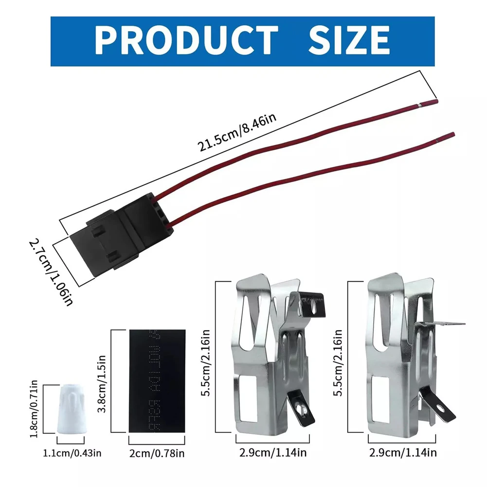 

2 Pcs ERR117 Metal Range Stove Element Receptacle Block Compatible With 71930 550226 74-06-132 766339 And 74-06-190
