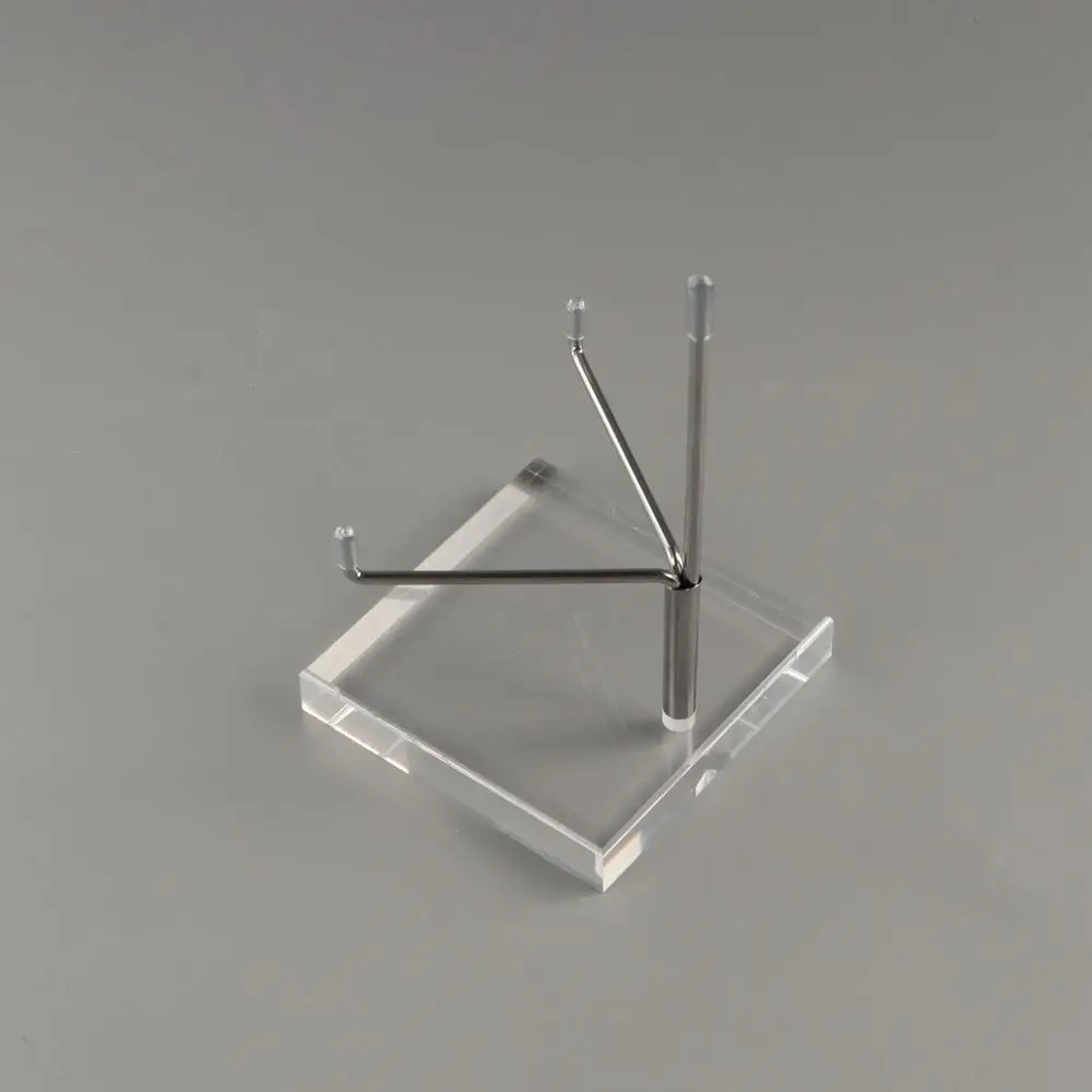 

Регулируемая прозрачная акриловая подставка для дисплея, мягкий резиновый корпус, круглая/квадратная основа, металлические кронштейны, держатель для кристаллов, простота установки