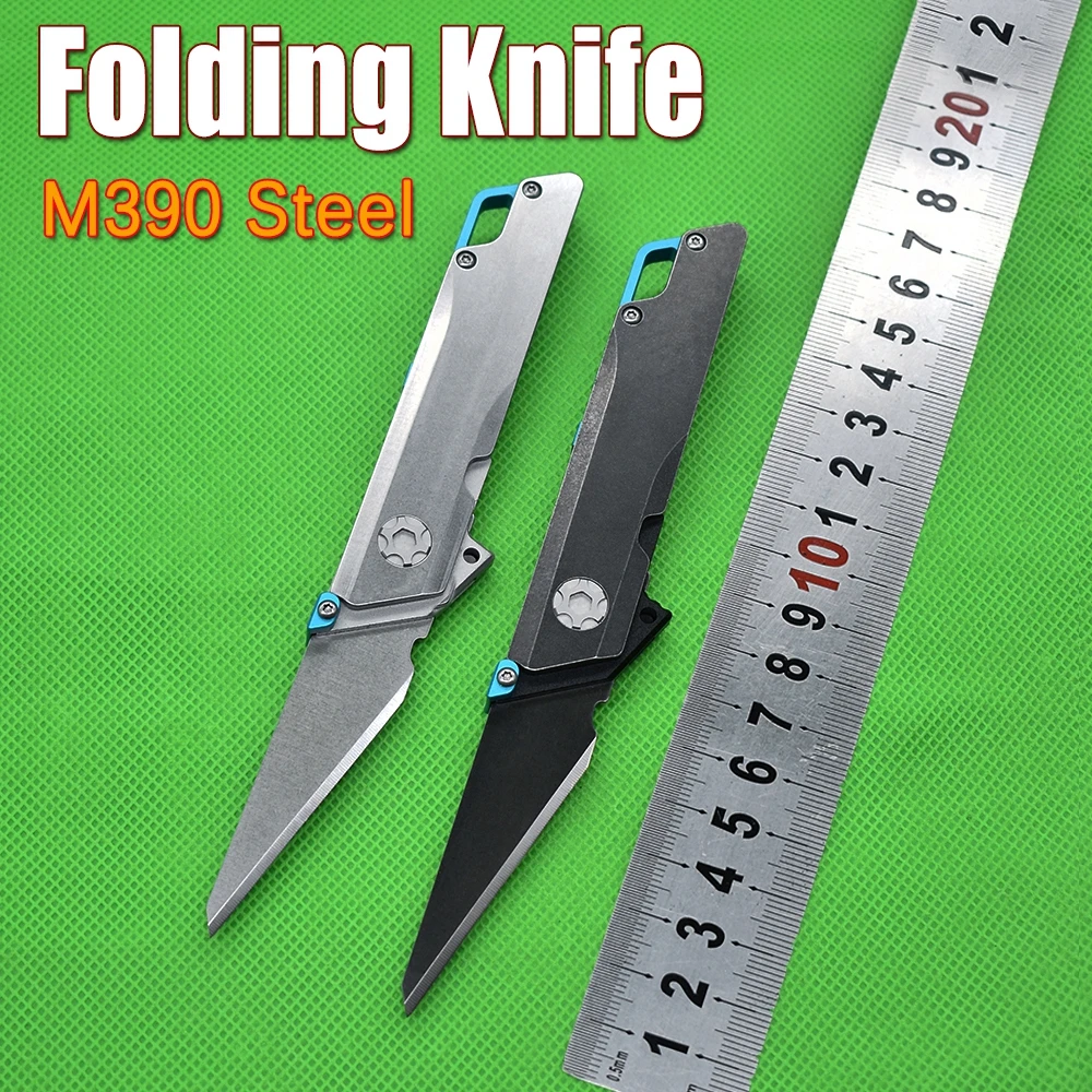 M390 Steel Pocket Folding Knife High hardnessTactical Survival  Outdoor Self-defense Hiking Hunting Camping Jackknife  Navaja