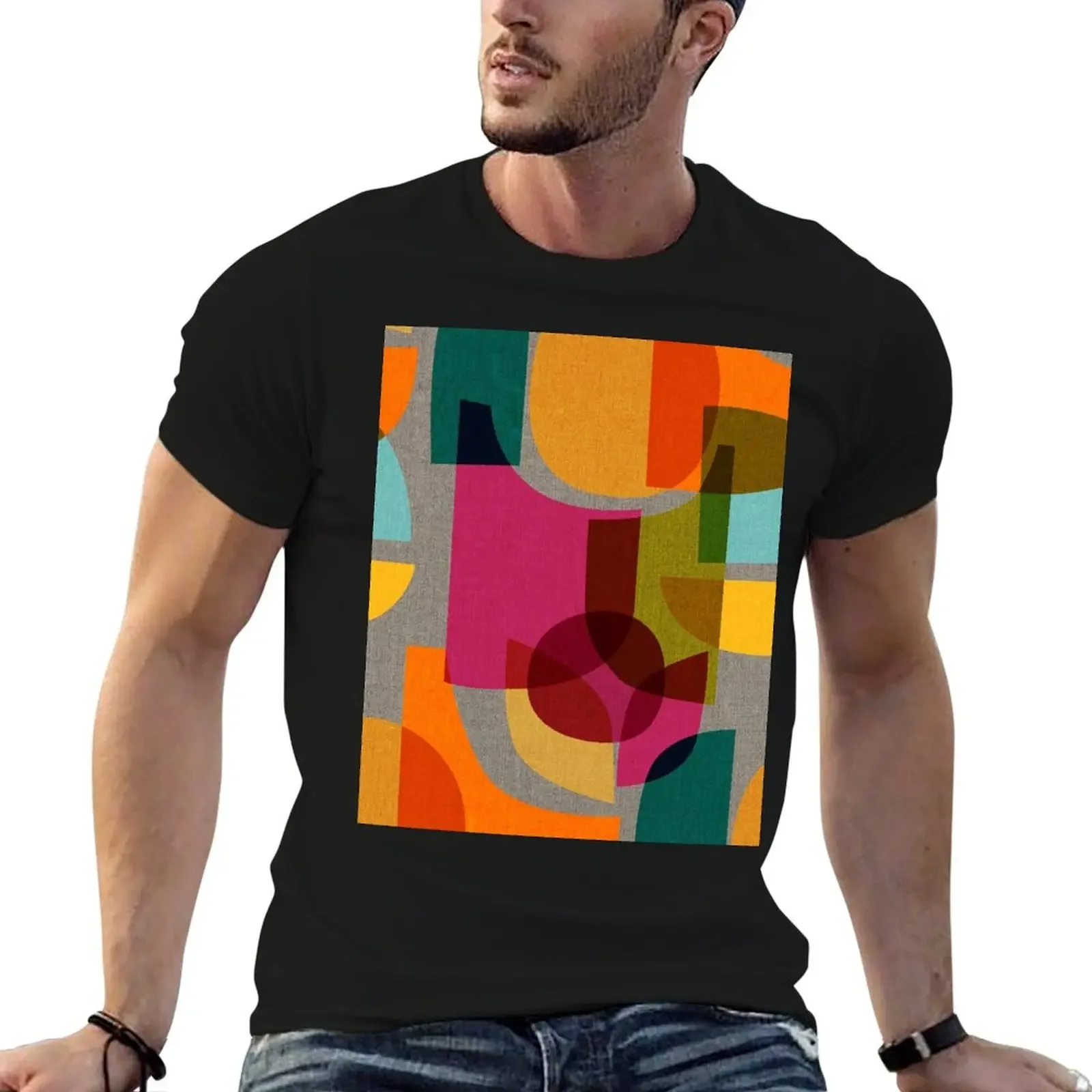 Mid Century Kaleidoscope T-Shirt essential t shirt anime t shirts Funny t-shirt customizeds oversized t shirt men