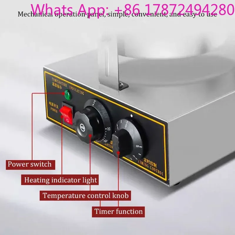 mmercial Electric Waffle Maker: A  appliance designed for making waffles, muffins, scones, and lattice cakes