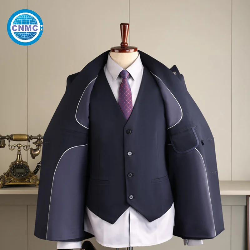 Male Suit Men's Outfit Double Breasted Suit Jacket Vest Pants Good Drape For Wedding Business Office Party Scenes