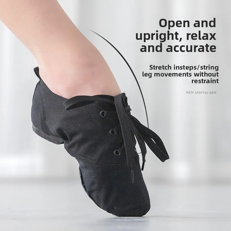 Scarpe da ballo per bambini Scarpe da ballo da donna Scarpe da ballo in tela Scarpe da balletto moderne per uomo adulto basse