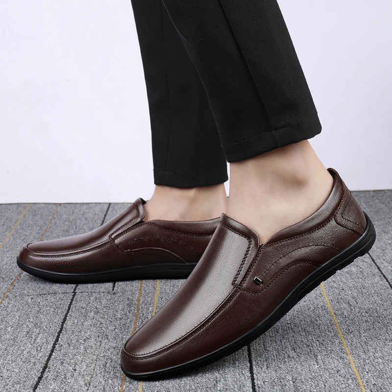 2023 Men's High Quality Luxury Leather Shoes Business Office Wedding Dating Party Shoes Fashion Trends Versatile Loafers Shoes