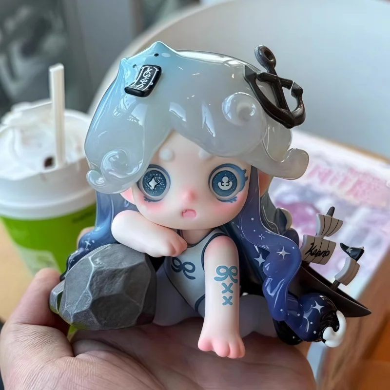 

Authentic Ghost Keeno 3rd Generation Wishing To The Sea Breeze Blind Box Trendy Play Handmade Cute Doll Desktop Ornament Gift