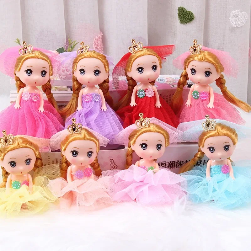 12 سنتيمتر فستان الزفاف المد المستمر الخلط المفاتيح قلادة الأميرة فتاة الإبداعية هدية صغيرة دمية أفخم المفاتيح #4