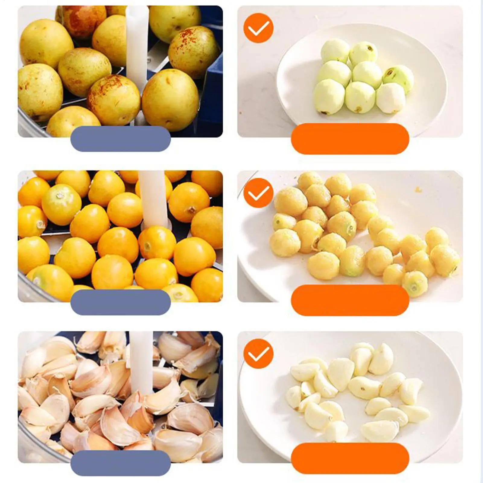 

Электрическая машина для очистки винограда, умный перезаряжаемый кухонный инструмент для очистки овощей, электрическая машина для очистки чеснока для дома, общежития, отеля