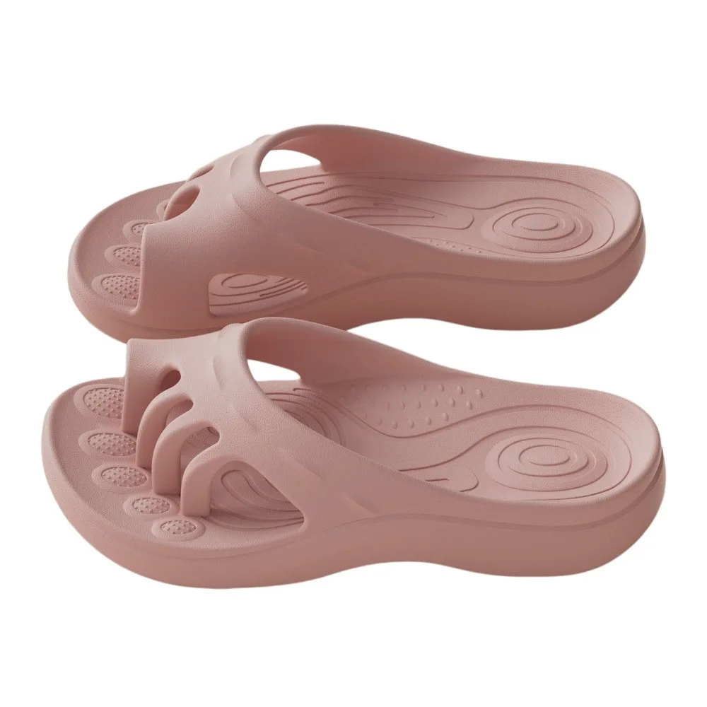 Improvement of Toe Valgus Five-Toe Slippers Massage Thick Sole Split-Toe Flip Flops Five Toe Separation Arch Support