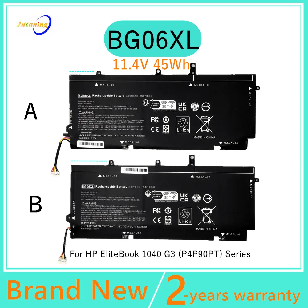 BG06XL Laptop Battery For HP EliteBook 1040 G3 (P4P90PT) Series HSTNN-IB6Z HSTNN-Q99C 804175-1B1 804175-181 804175-1C1