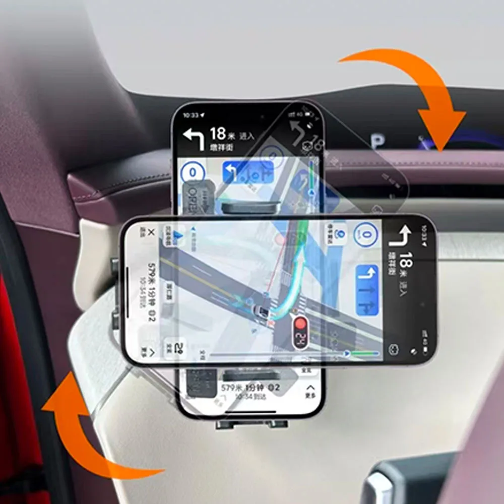 Gravity Car Phone Holder For Xiaomi YU7 2025 2026 Dashboard Mount Anti‑Shake Navigation Bracket Auto Interior Accessories