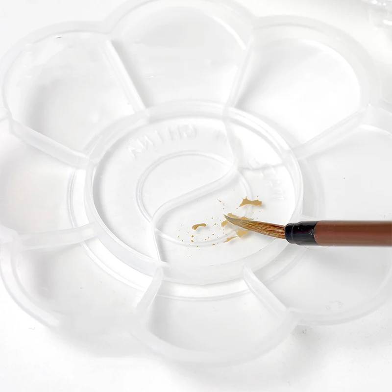 8穴ネイルアートカラーパレットディスプレイスタンド付きUVジェルポリッシュホルダーDIY描画ペイントディッシュマニキュアツール