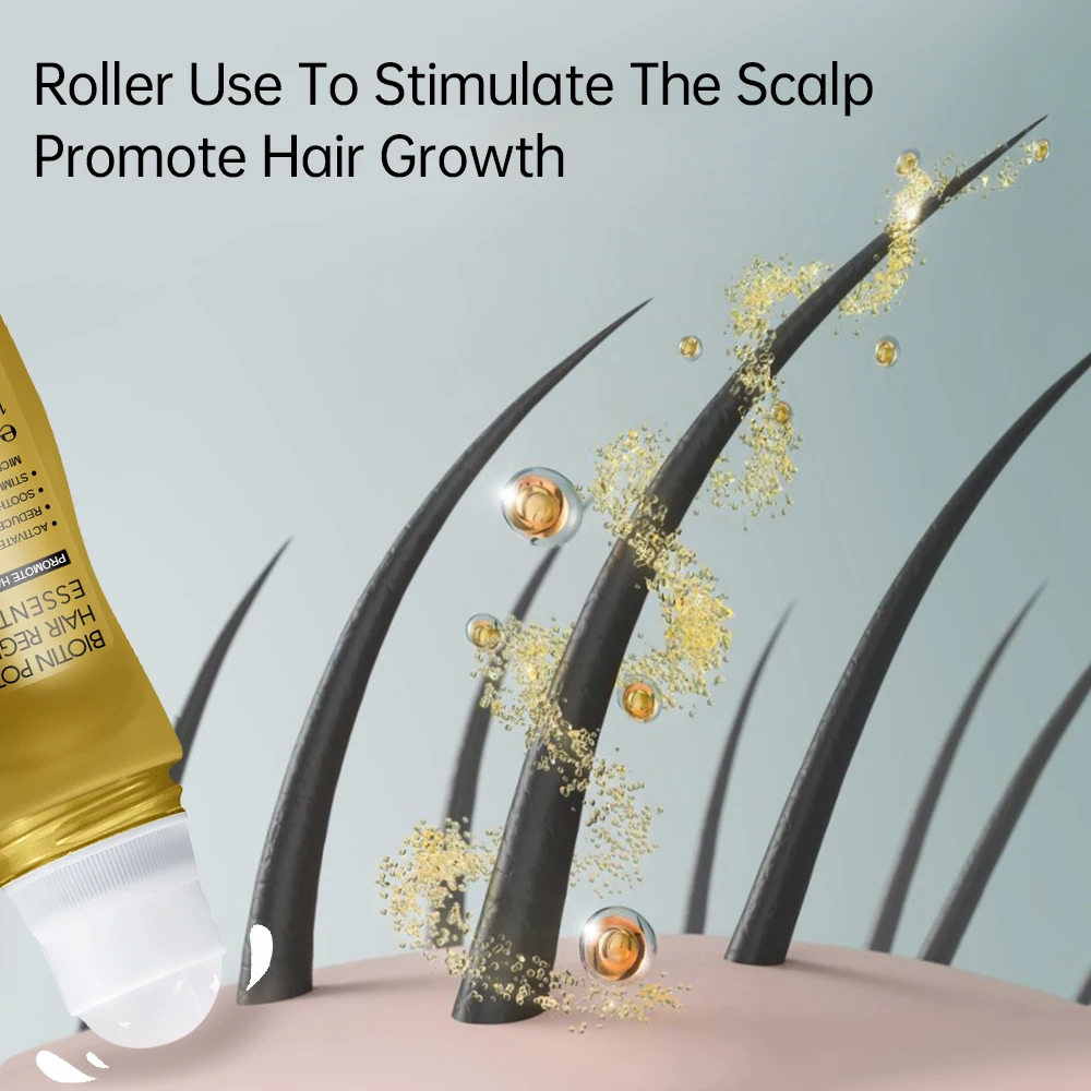 Men Women Biotin Potent Hair Growth Essence Powerful Hair Thickener Massage Oil Scalp Treatments Anti Hair Loss Medicine Care - Image 5