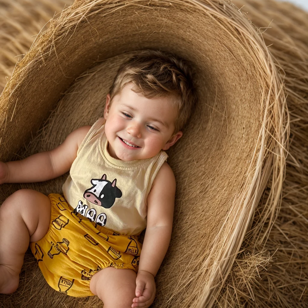 

Sanlutoz Baby Boys Girls Summer Clothing Sets Animal Cotton Sleeveless