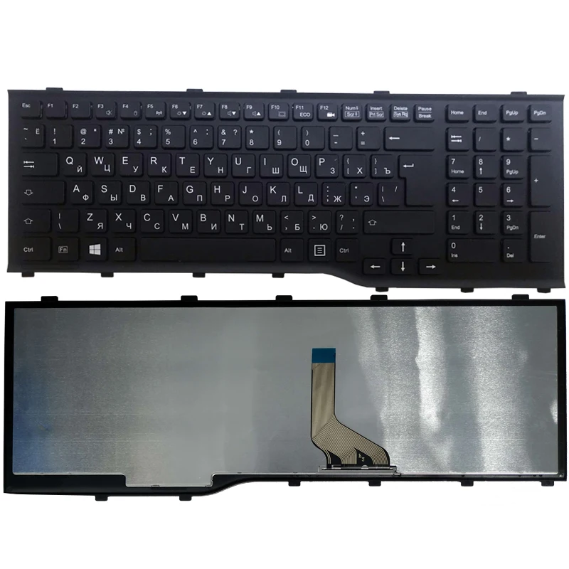 New For Fujitsu Lifebook AH532 A532 N532 NH532 MP-11L63SU-D85 CP569151-01  Russian RU  laptop Keyboard  Black